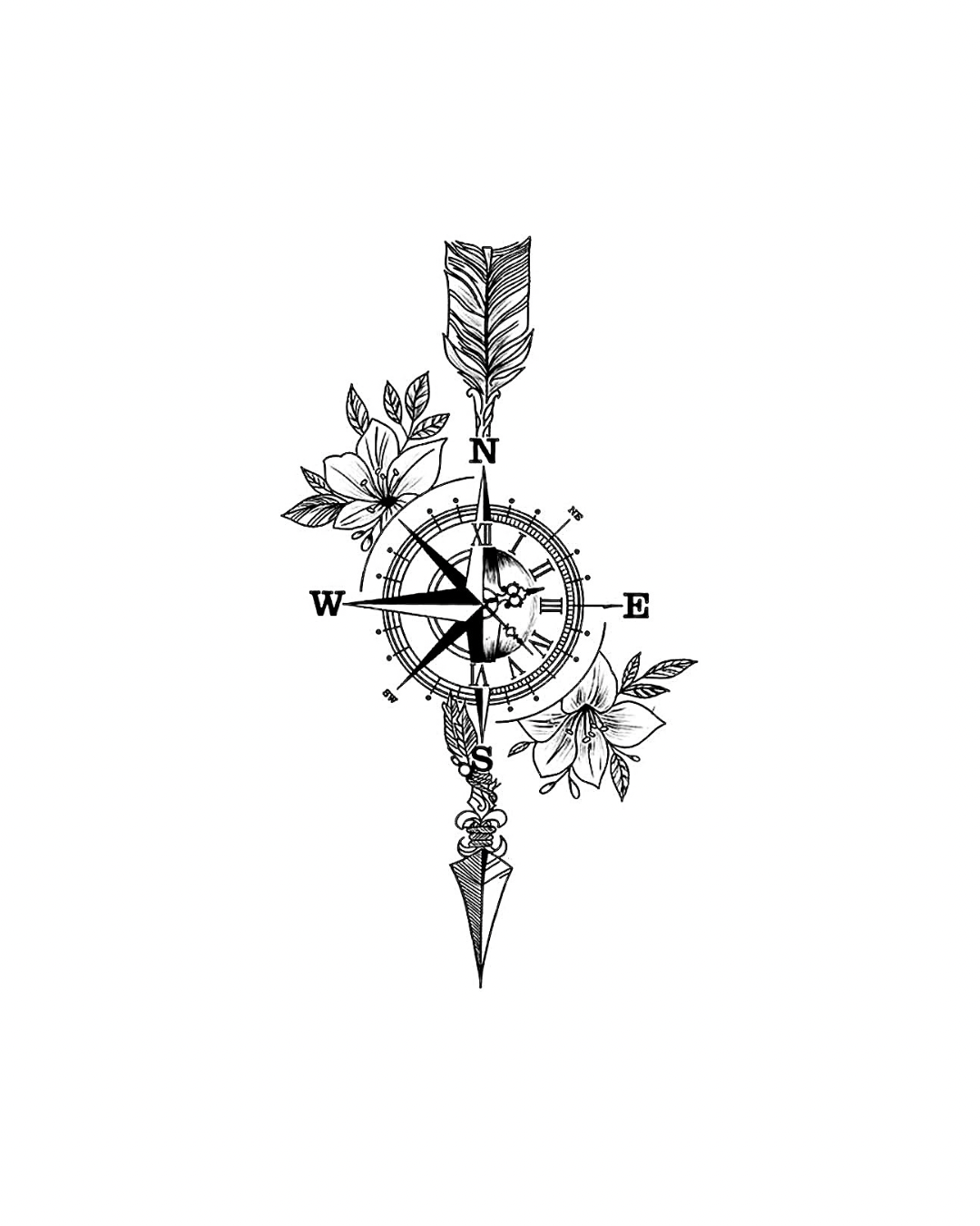 Compass arrow